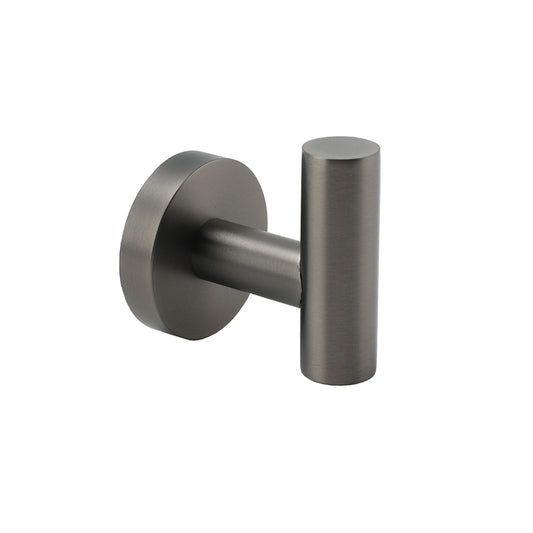 Gun Metal Tidy Robe Hook Hanger Organizer Bathroom Stainless Steel Wall Mounted