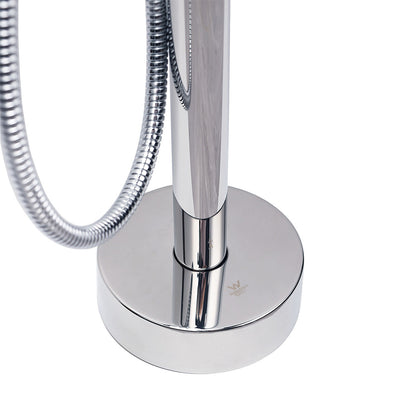 Polished Chrome Bathtub Filler Free Standing Mixer Faucet Tap Spout Handset WELS