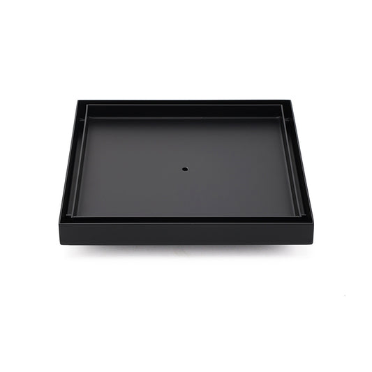 Watermark Matt Black Large 200mm Tile Insert Floor Drain Shower Grate 80mm Waste