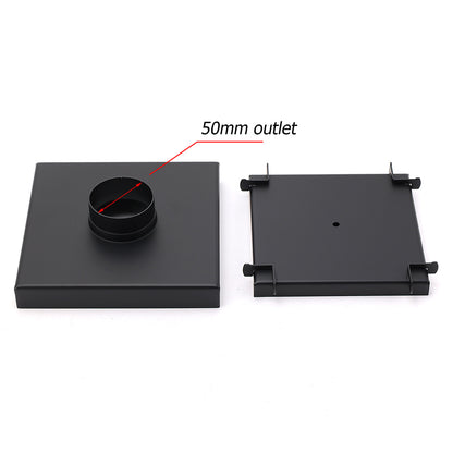 Matt Black 150x150mm Tile Insert Floor Drain Shower Grate 50mm Outlet Watermark