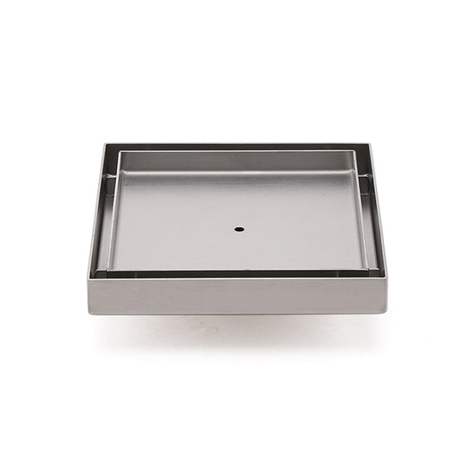 150x150mm Square Tile Insert Floor Drain Stainless Steel Shower Grate 50mm Waste