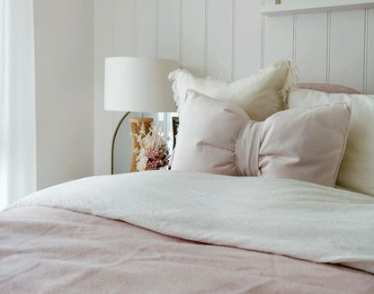 Kensington Throw - 10% Cashmere/ 90% Super Fine Merino Wool - Blush