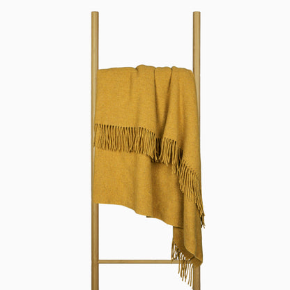 Oxford Throw - Merino Wool Blend - Mustard