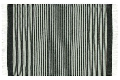 Richmond Throw - Reclaimed Wool Blend - Monochrome