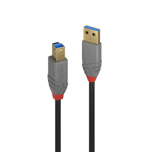 LINDY .5m USB3 A-B Cable Anthra Line