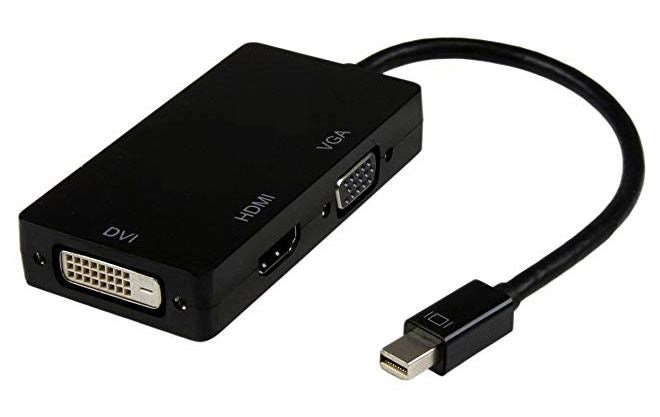 8WARE Mini Display Port DP to DVI/HDMI/VGA Adapter