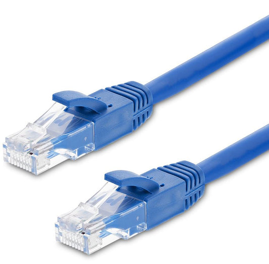 ASTROTEK CAT6 Cable 0.25m / 25cm - Blue Color Premium RJ45 Ethernet Network LAN UTP Patch Cord 26AWG