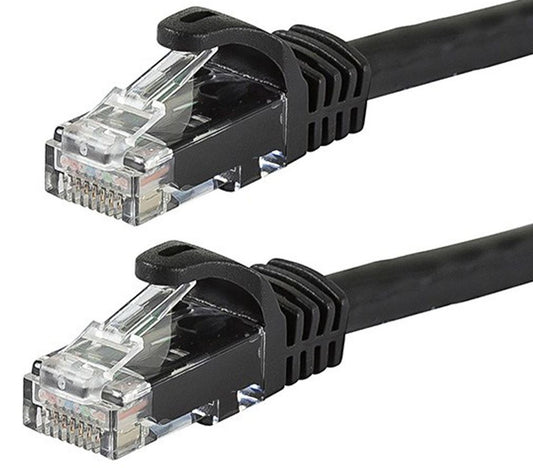 ASTROTEK CAT6 Cable 0.25m/25cm - Black Color Premium RJ45 Ethernet Network LAN UTP Patch Cord 26AWG