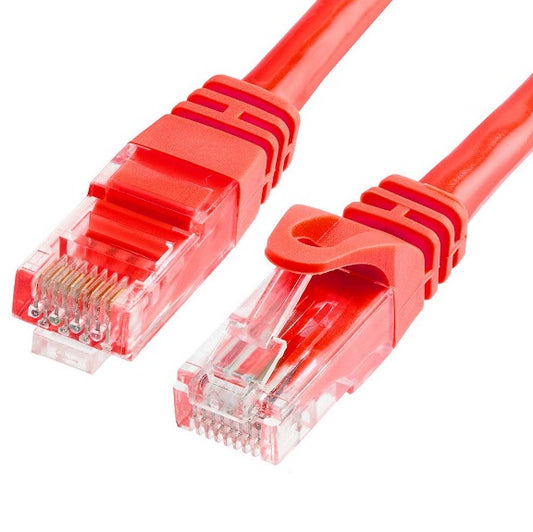 ASTROTEK CAT6 Cable 25cm/0.25m - Red Color Premium RJ45 Ethernet Network LAN UTP Patch Cord 26AWG-CCA PVC Jacket