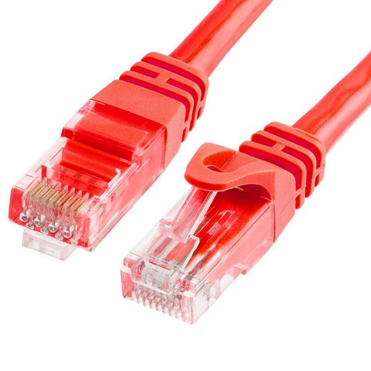 ASTROTEK CAT6 Cable 5m - Red Color Premium RJ45 Ethernet Network LAN UTP Patch Cord 26AWG-CCA PVC Jacket