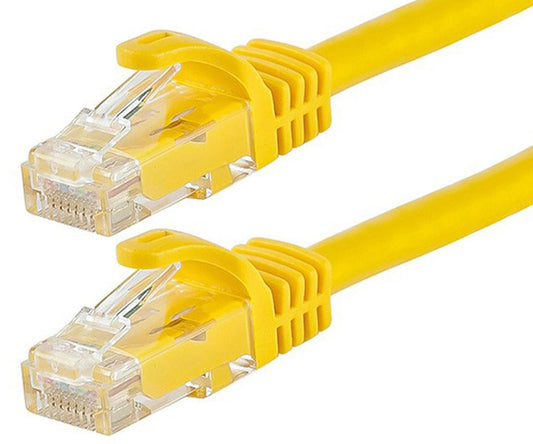 ASTROTEK CAT6 Cable 0.5m/50cm - Yellow Color Premium RJ45 Ethernet Network LAN UTP Patch Cord 26AWG