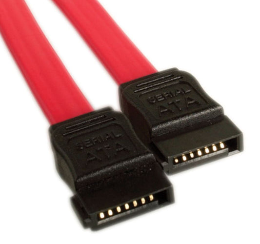 ASTROTEK Serial ATA SATA 2 Data Cable 50cm 7 pins to 7 pins Straight 26AWG Red CB8W-FC-5031 CB8W-FC-5075