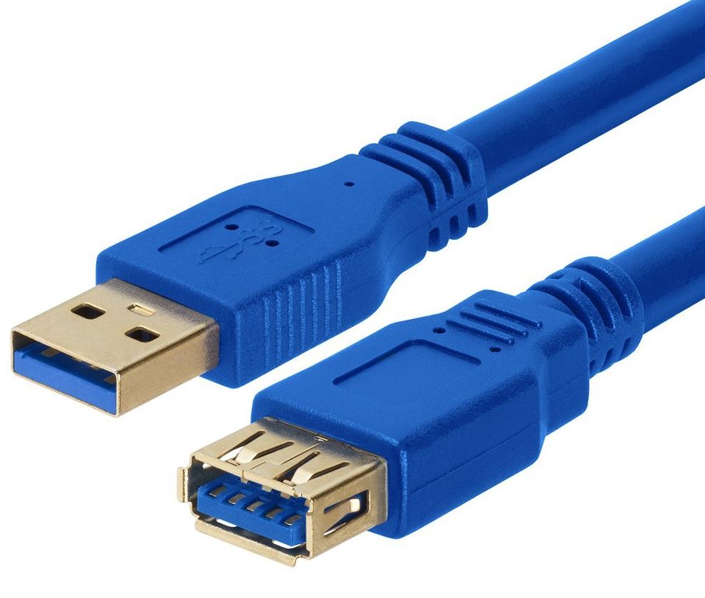 ASTROTEK USB 3.0 Extension Cable 1m - Type A Male to Type A Female Blue Colour