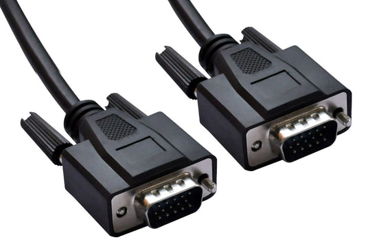 ASTROTEK VGA Cable 3m - 15 pins Male to 15 pins Male for Monitor PC Molded Type Black CBDB15SVGA3M