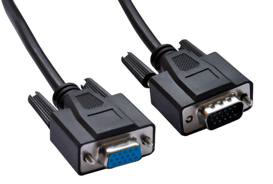 ASTROTEK VGA Extension Cable 3m - 15 pins Male to 15 pins Female for Monitor PC Molded Type Black