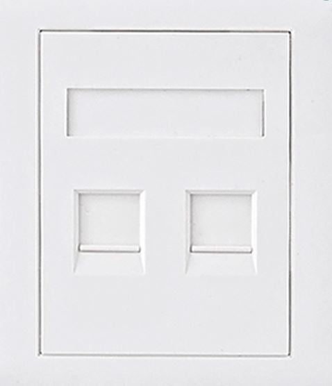 ASTROTEK CAT5e RJ45 Network Wall Face Plate 86x86mm 2 Port Socket Kit