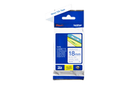 Brother 3/4" 18 mm Blue on White TZe P-Touch Tape for Brother PT-1900, PT1900 Label Maker.