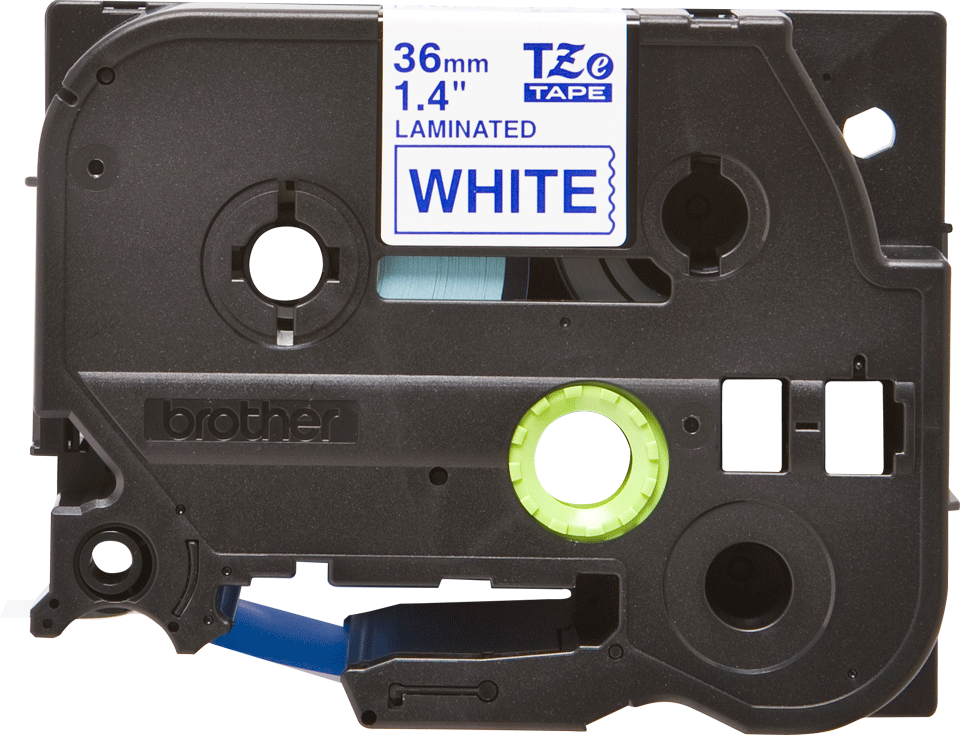 Genuine Brother TZe-263 Labelling Tape Cassette  Blue on White, 36mm wide, 8m long Compatible with a wide range of Brothers P-touch printers