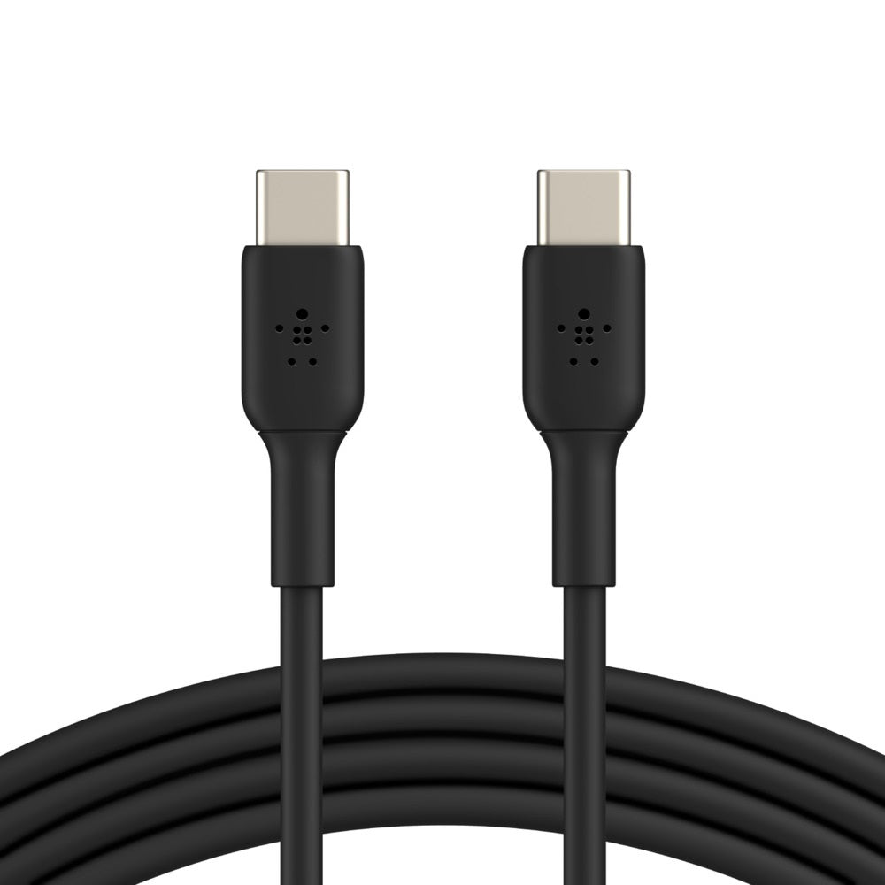 BELKIN BOOST CHARGE  USB-C to USB-C Cable (2m / 6.6ft) - Black (CAB003bt2MBK), Fast Charge Compatible, USB-IF certified