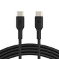 BELKIN BOOST CHARGE  USB-C to USB-C Cable (2m / 6.6ft) - Black (CAB003bt2MBK), Fast Charge Compatible, USB-IF certified