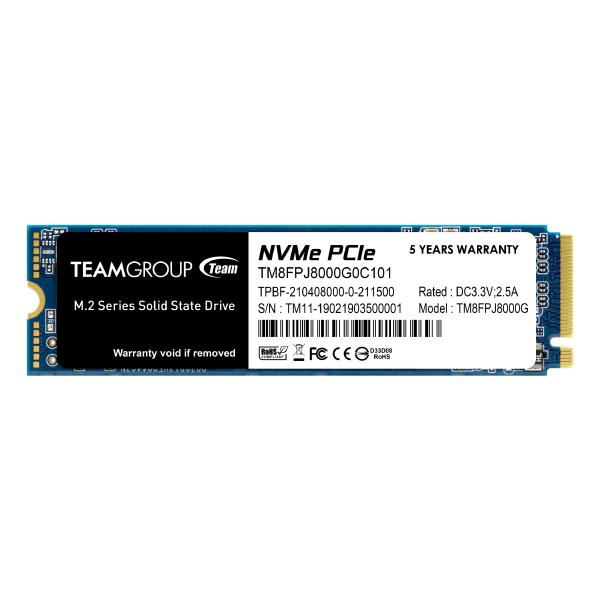 Team MP34Q M.2 Nvme QLC 3400mb/3000mb SSD 8TB