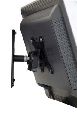 Atdec Spacedec Display Direct Wall Mount Black - Swivel mount. Max load 25kg. VESA 75x75 100x100