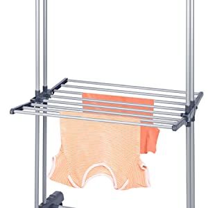 3 Tier Foldable Clothes Drying Rack for Laundry Dryer with Hanger Stand Rail Indoor