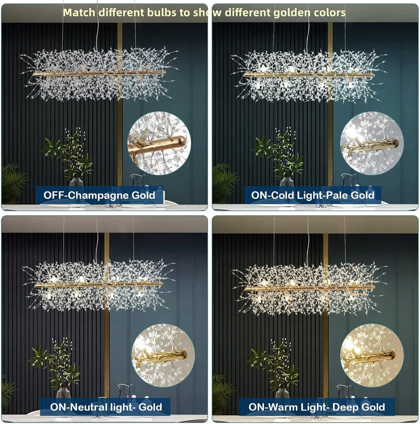 Modern Crystal Chandelier Firework, 12 Lights