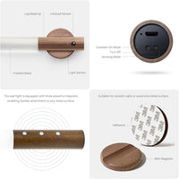 Motion Sensor Wall Light Indoor, LED Rechargeable, 2pcs