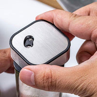 CARLA HOME Rotating Spice Rack Organizer with 20 Glass Jars for Kitchen Countertop