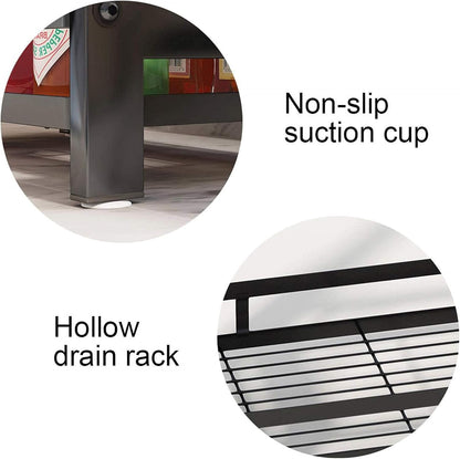 CARLA HOME 2-Tier Kitchen Spice Rack Organizer Storage Shelf for Condiments, Oil Bottles, Utensils, Cutting Board & More