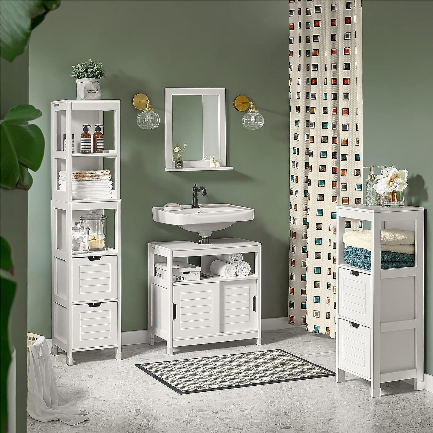 Vanity Unit Bathroom Furniture, White