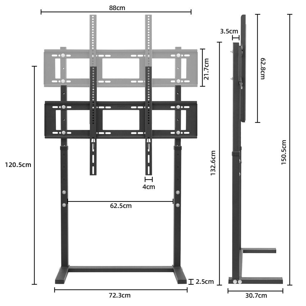 TV Stand Base Mount Bracket Swivel for 32-100 LED LCD