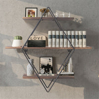 Vintage Rustic Wooden Floating Shelves