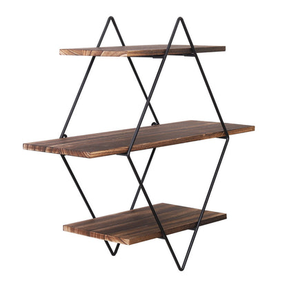 Vintage Rustic Wooden Floating Shelves
