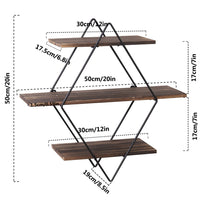 Vintage Rustic Wooden Floating Shelves