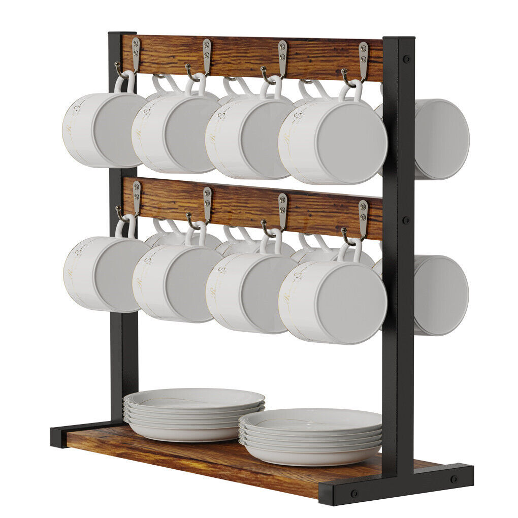 Coffee Mug Holder Stand 43.5cm High, 42cm Wide Kitchen Organizer