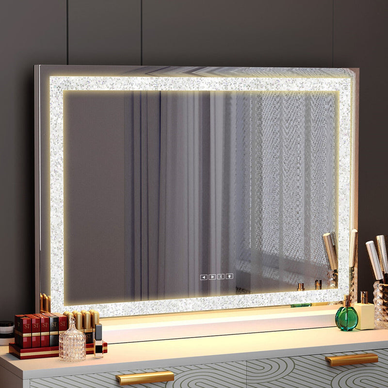 LED Makeup Mirror Bluetooth Touch Sensor Hollywood Vanity