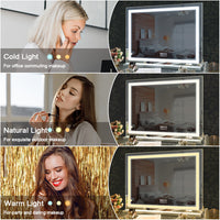 LED Makeup Mirror Bluetooth Touch Sensor Hollywood Vanity