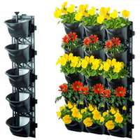 Quint vertical garden with 3 frames and 15 pots