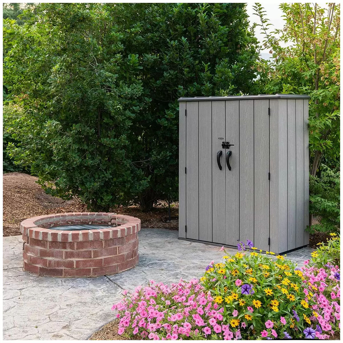 Lifetime Vertical Shed With Shelves