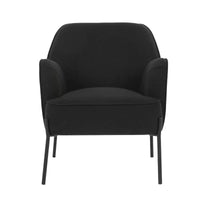 Hugo upholstered armchair black