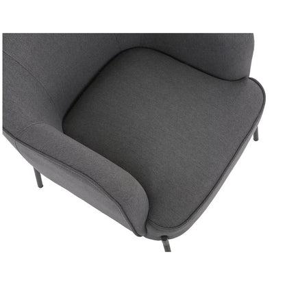 Upholstered Armchair Dark Grey