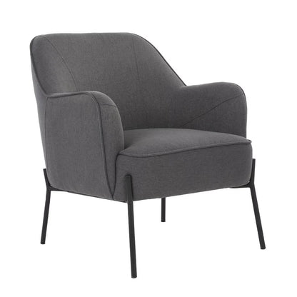 Upholstered Armchair Dark Grey