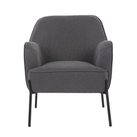 Upholstered Armchair Dark Grey