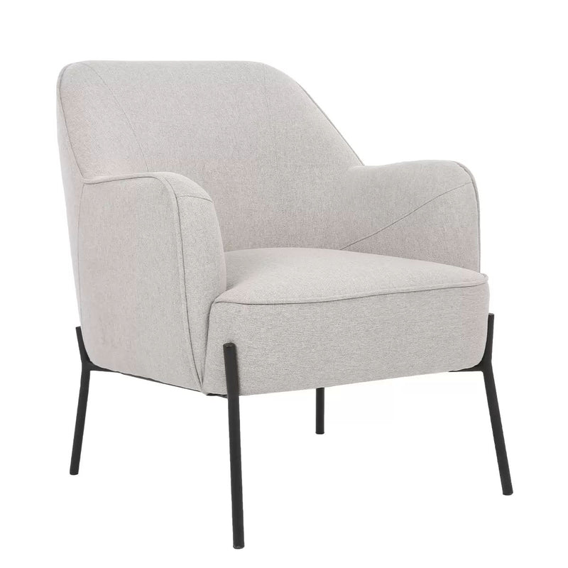 Hugo upholstered armchair ivory