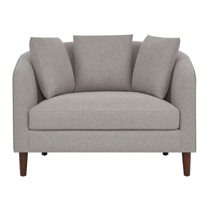 Accent Chair with Storage Ottoman