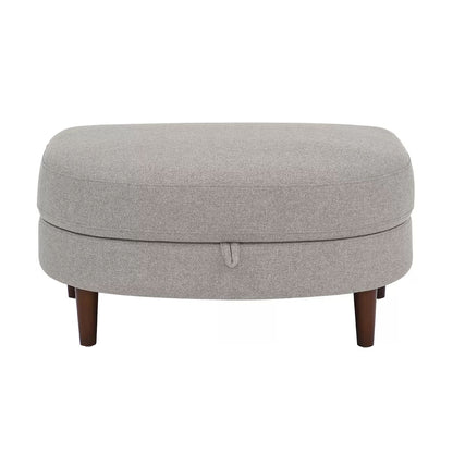 Accent Chair with Storage Ottoman