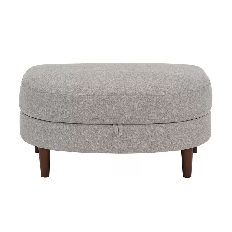 Accent Chair with Storage Ottoman