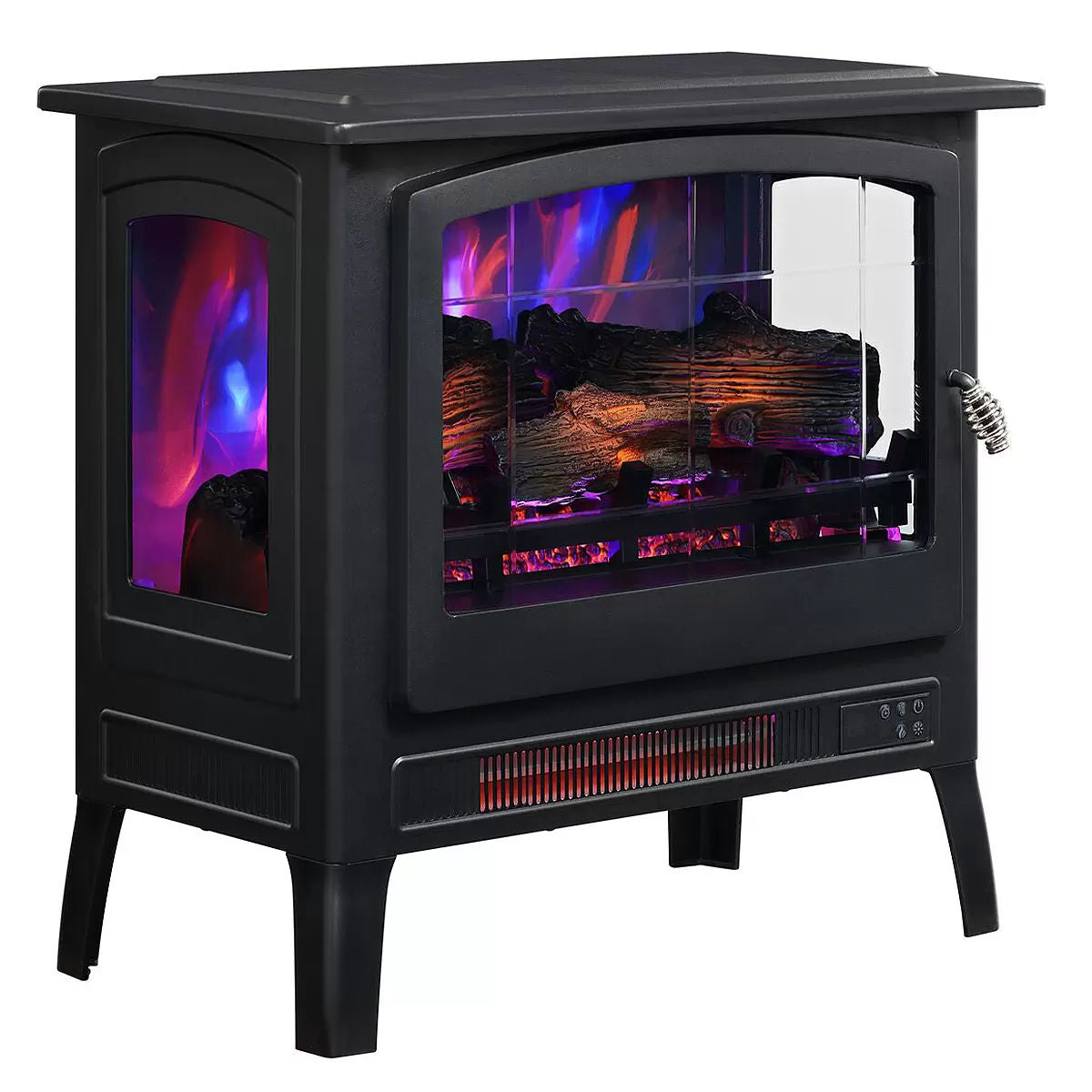 Infrared electric fireplace stove heater
